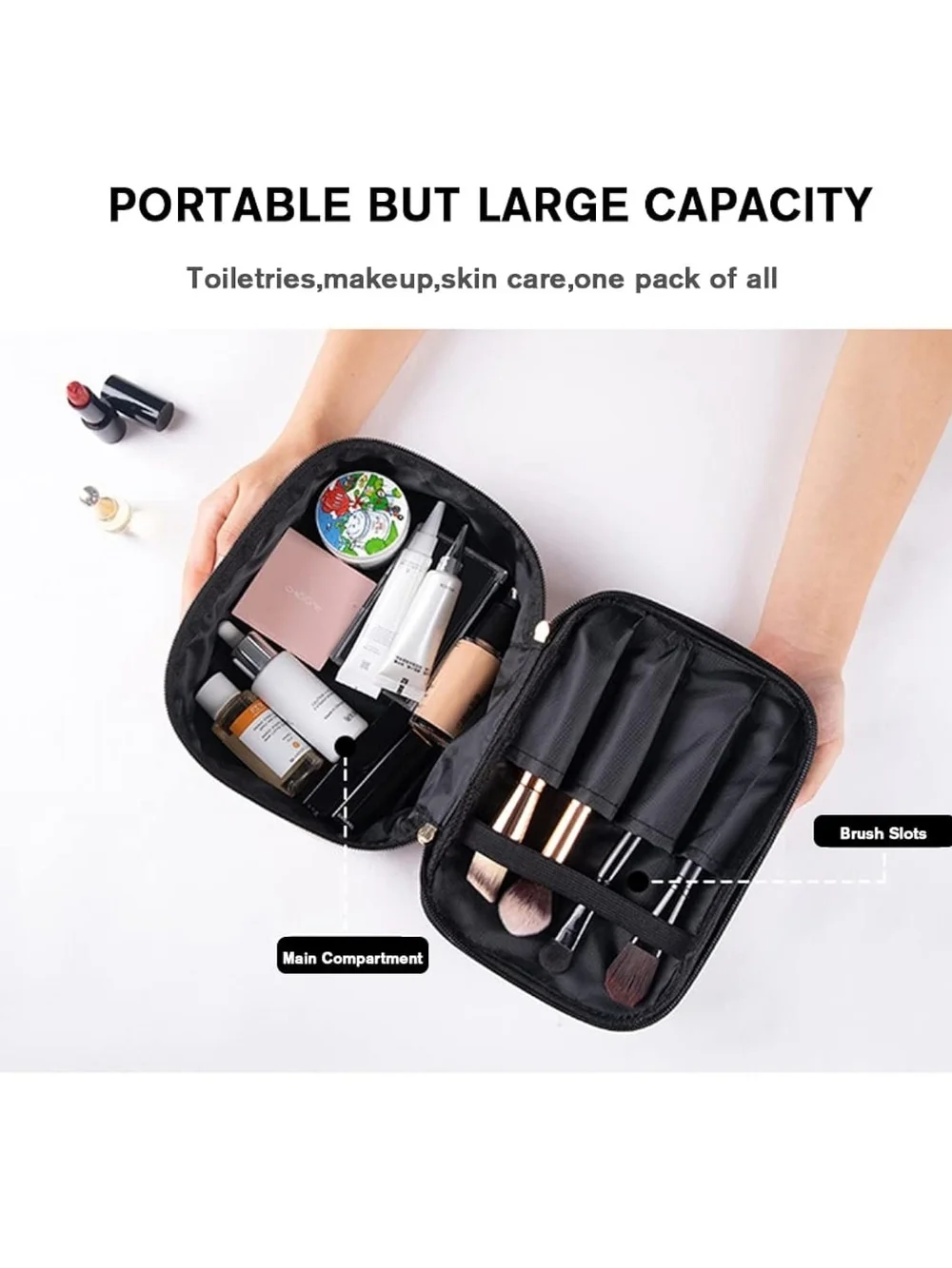Leopard Print Cosmetic Travel Bag Set - 3 Piece